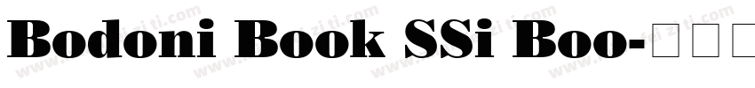 Bodoni Book SSi Boo字体转换